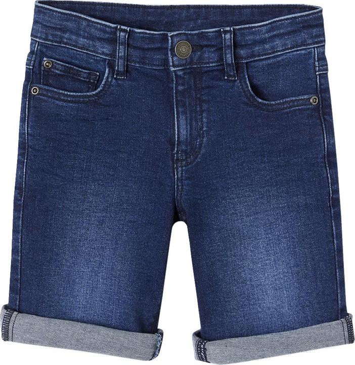Produktbild Vertbaudet Jungen Jeansshorts BASIC Oeko-Tex, Bundweite verstellbar (140)