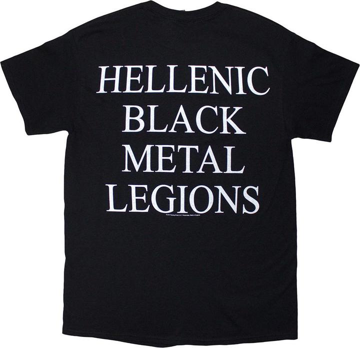 Produktbild Universal Textiles Hellenic Black Metal Legions TShirt (L)
