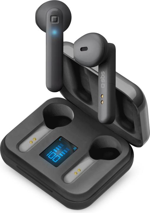 Immagine prodotto SBS auricolari twin hop lcd true wireless neri (2.50 h, Senza fili)