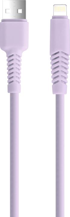 Setty câble USB - Lightning 1,5 m 2,1A KSA-L-1.529 lilas (1.50 m, USB 3.2 Gen 1)