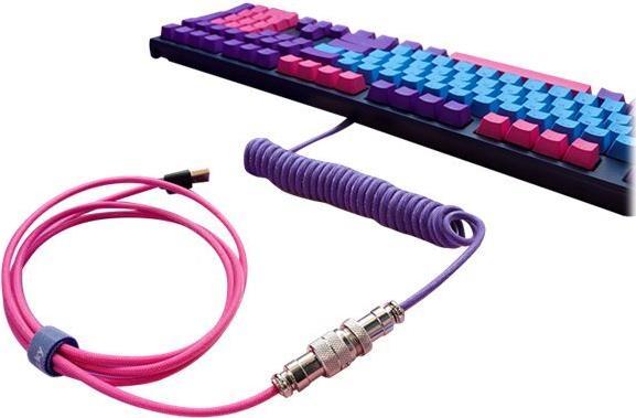 Image du produit Ducky Câble spiralé Premicord Joker, USB Type C vers Type A (1.80 m, USB 2.0)