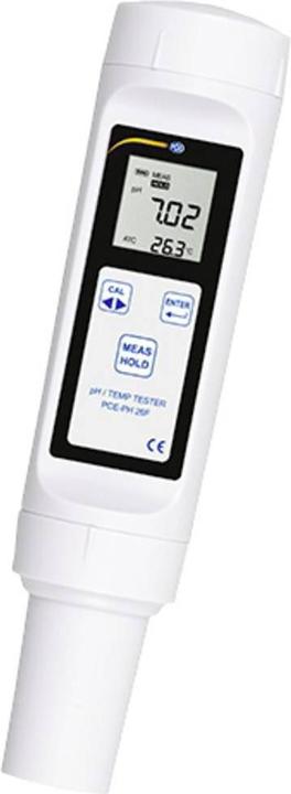 1 x pH-Meter PCE-PH 26F · 2 x 1,5 V AAA Batterie · 1 x Transportkoffer · 3 x Kalibrierpulver · 1 x Bedienungsanleitung