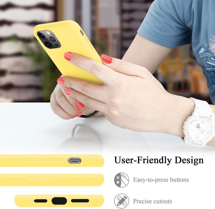 Actual product image Cadorabo TPU Liquid Silicone Case Cover (Apple iPhone 12 Pro Max)