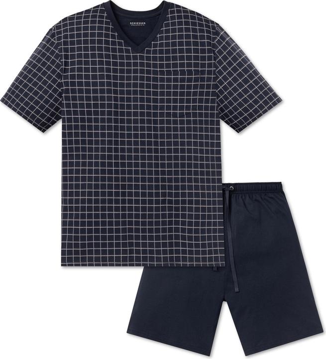Image du produit Schiesser pyjama court shorty pyjama 100% coton | aussi en grande taille (64)