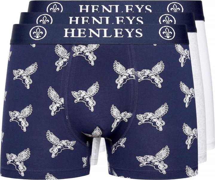 Immagine prodotto Henleys Lionwing Boxer Design Assortiti Uomo Misura Confezione 3 (XXL, confezione da 3)