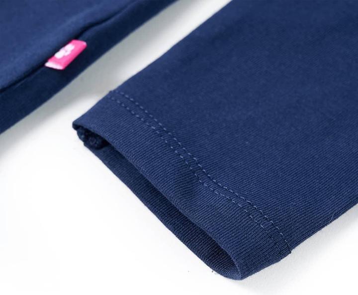 Immagine prodotto VidaXL Camicia da bambino a maniche lunghe blu navy 128,Materiale: 95 % cotone (128)