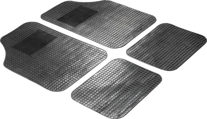 CarComfort Anti-Rutschmatte-Auto Varios, zuschneidbare Gummimatte 4er Set (2 Vordermatten + 2 Rückmatten)