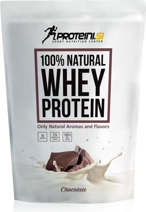 Produktbild Proteini.ch Proteini 100% Natural Whey Protein (Schokolade, 1 Stk., 500 g)