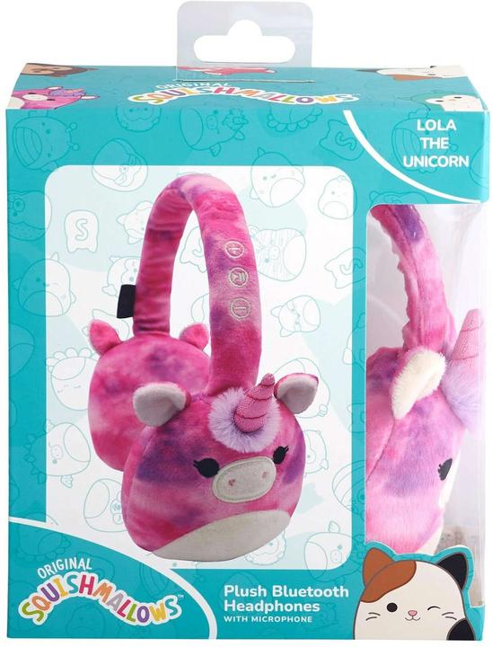 Immagine prodotto Squishmallows Cuffie Bluetooth di peluche di Lola l'Unicorno