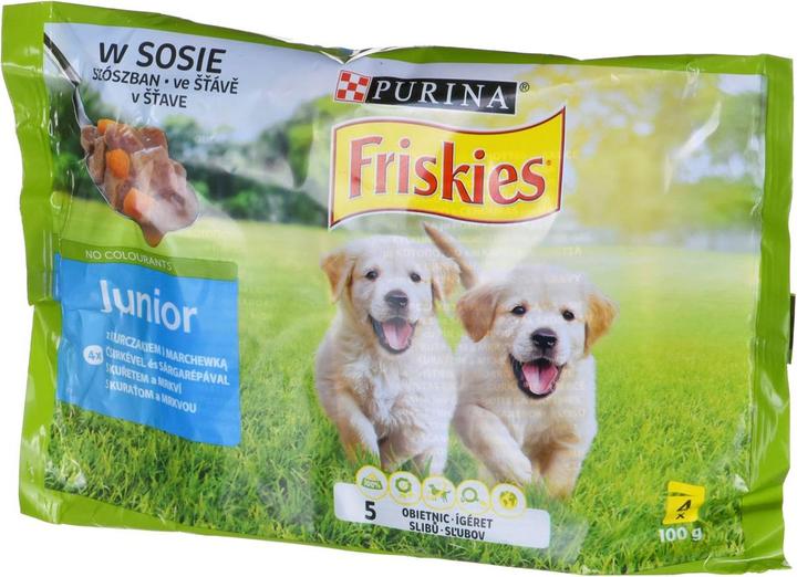 Actual product image Purina FRISKIES Junior Chicken with Carrots - Wet Food for Dogs - 4x100g (Junior, 4 pcs., 400 g)