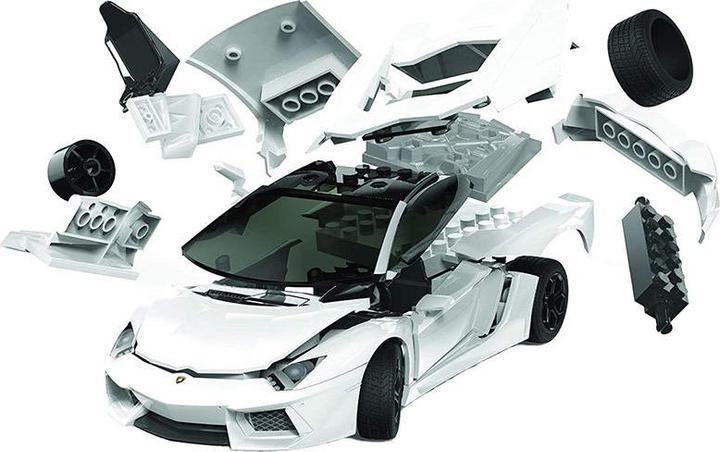 Produktbild Airfix Bausatz Lamborghini Aventador weiss Quick Build