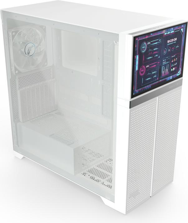 Image du produit Valkyrie VK02 LCD blanc (mATX, Mini-ITX, ITX, ATX)