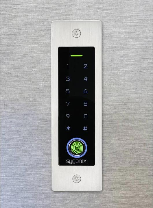 Actual product image Sygonix SY-5231014 Fingerprint/RFID access system flush-mounted 12 V/DC, 18 V/DC IP (Fingerprint, Key card)