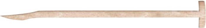 Actual product image K. Löffert Spade handle DIN 20152 length 950 mm Ø 41 mm ash T-handle, double steam-bent