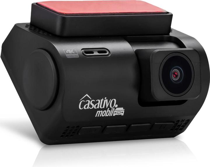 Image du produit Casativo Dashcam 4K-UHD avec GPS, vision nocturne, G-Sensor, WDR, WLAN & App, angle de 140 (Écran intégré, WiFi, Vision nocturne, Récepteur GPS, Accéléromètre, Microphone intégré)