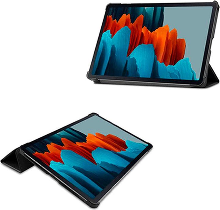 Actual product image Just in Case Smart Tri-Fold Cover Black Samsung Galaxy Tab S7/S8 (S8, Galaxy Tab S7)
