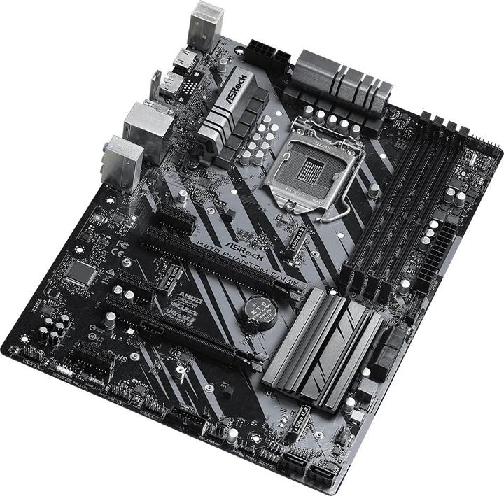 Produktbild AsRock H470 Phantom Gaming 4, Intel H470 Mainboard - Sockel 1200 (LGA 1200, Intel H470, ATX)