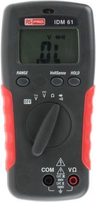 Actual product image Rs Pro IDM61 Digital Multimeter (CAT II, CAT III)