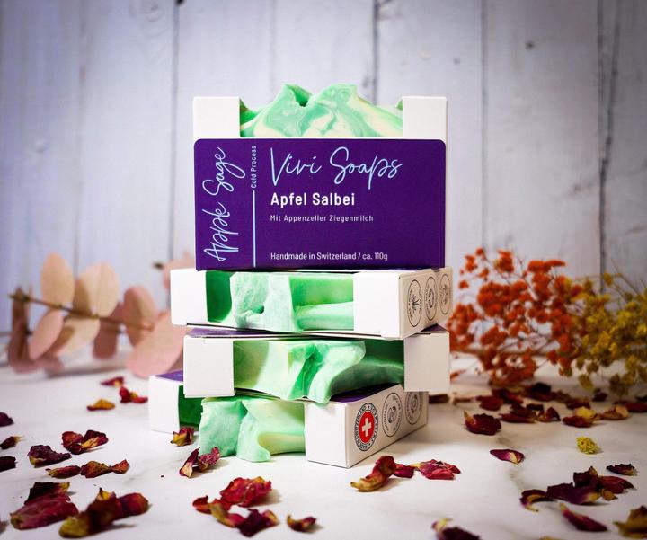 Actual product image Vivi Soaps Apple sage goat's milk soap (Hard soap)