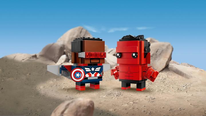 Produktbild LEGO BrickHeadz Super Heroes Captain America & Red Hulk (40668, LEGO Brickheadz)