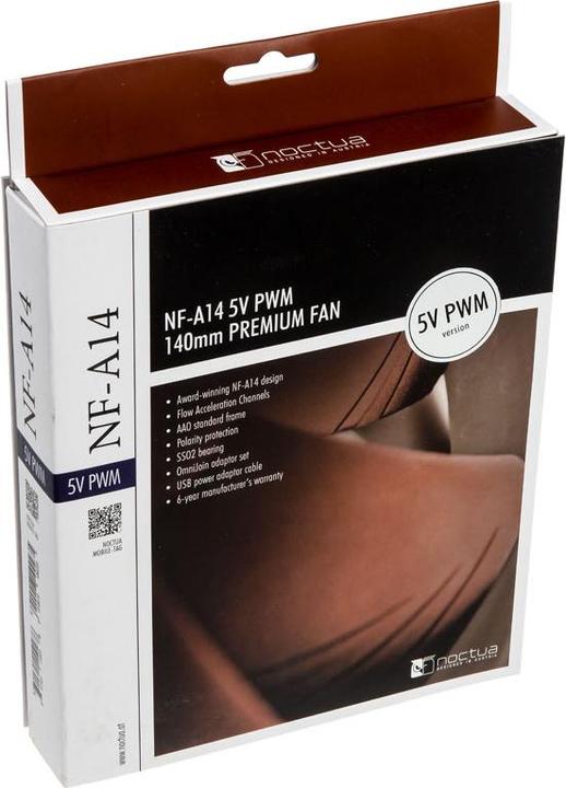 Immagine prodotto Noctua Ventilatore NF-A14 5V PWM (140 mm, 1 x)