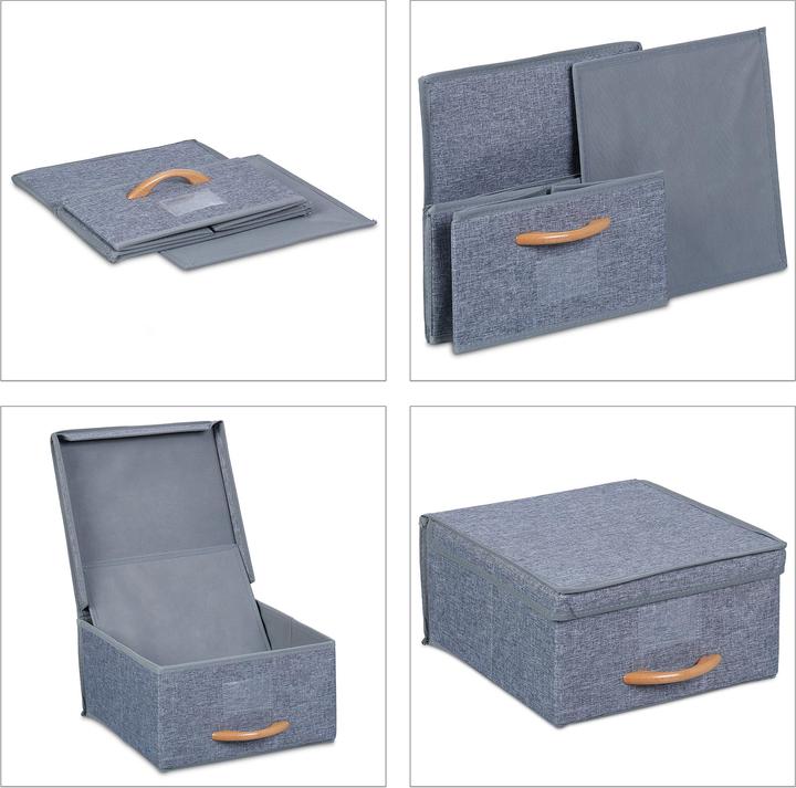 Actual product image Relaxdays storage box (30 x 32.5 x 16 cm, 12 l)