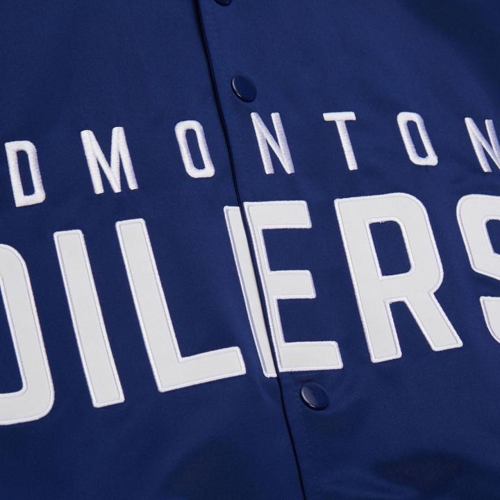 Immagine prodotto Mitchell & Ness M&N Heavyweight Satin Jacket NHL Edmonton Oilers - L (L)