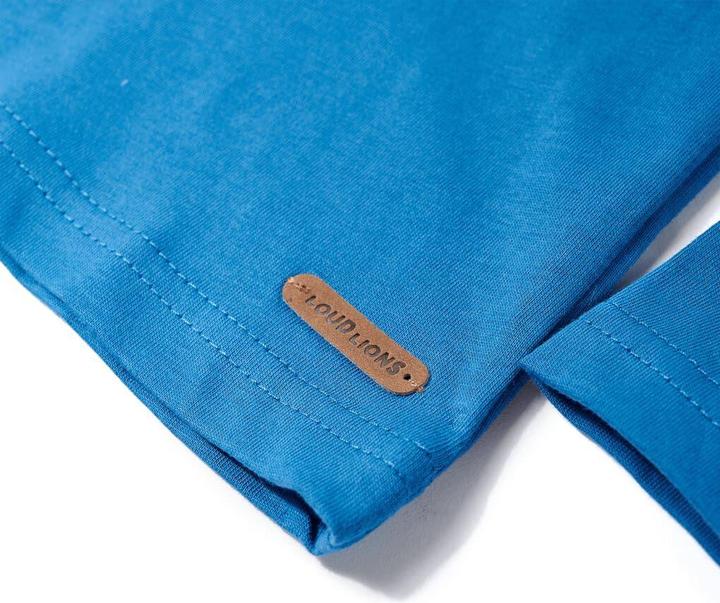 Immagine prodotto VidaXL Camicia da bambino a maniche lunghe blu petrolio 92,Materiale: 100 (92)