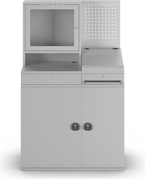 Produktbild eurokraft pro Computer-Arbeitsstation, Stahlblech