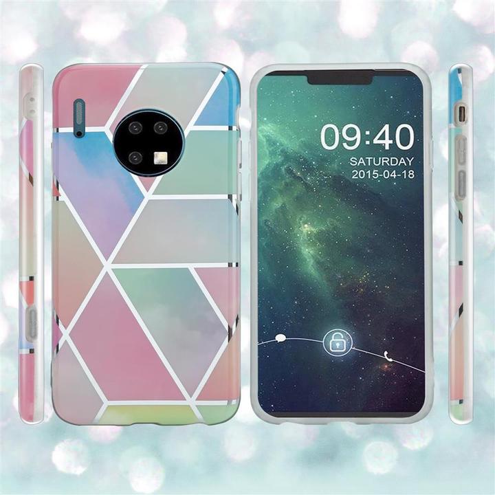 Produktbild Cadorabo IMD TPU Bunter Marmor Cover (Huawei Mate 30)