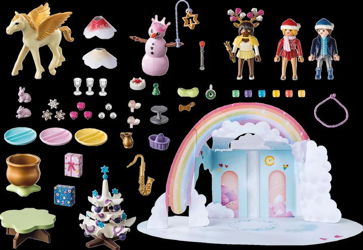 Actual product image Playmobil Advent Calendar "Christmas under the Rainbow