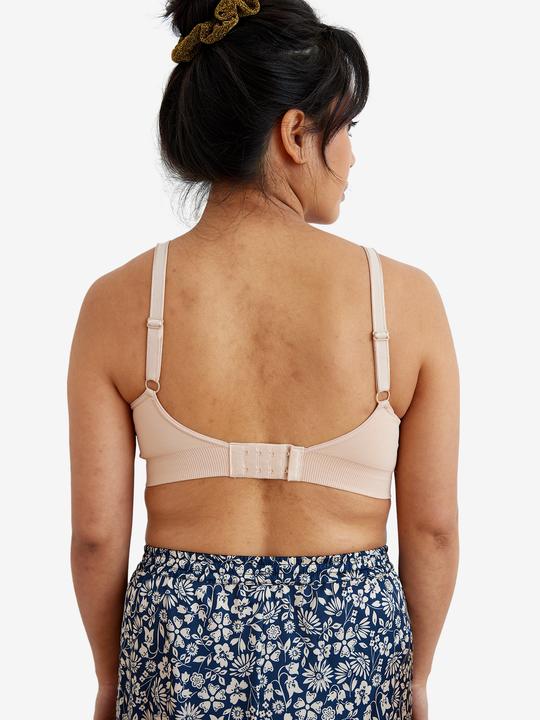 Produktbild Vertbaudet 2er-Pack nahtlose Bustiers für Schwangerschaft und Stillzeit mit Spitze (XL)