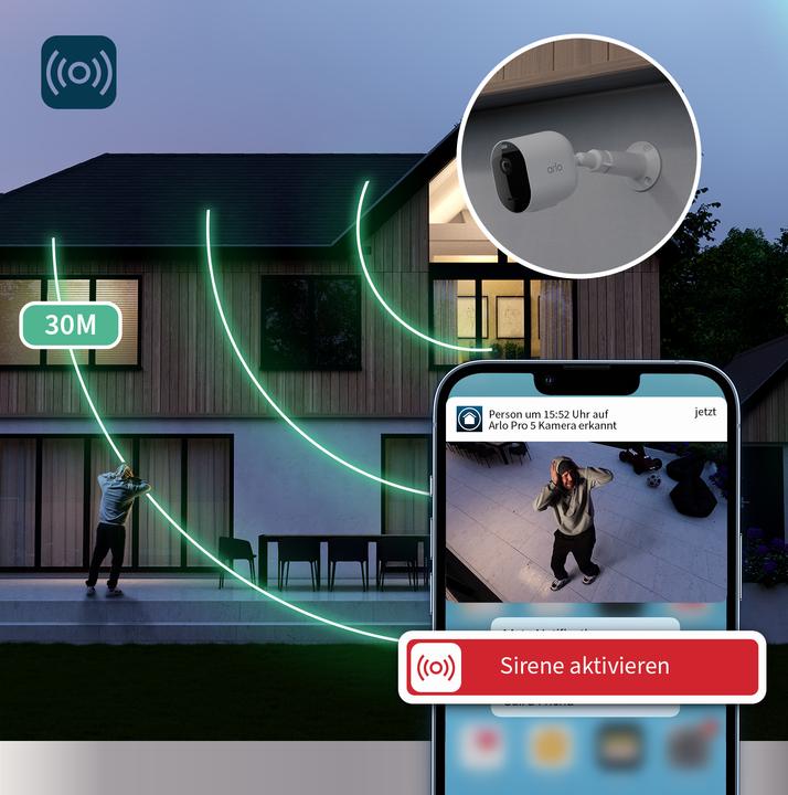 Produktbild Arlo PRO5 2K + Video doorbell 2K, PRO5 (2688 x 1520 Pixel)
