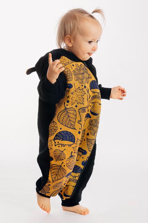 Actual product image Lennylamb Bear Romper - Under The Leaves (80)