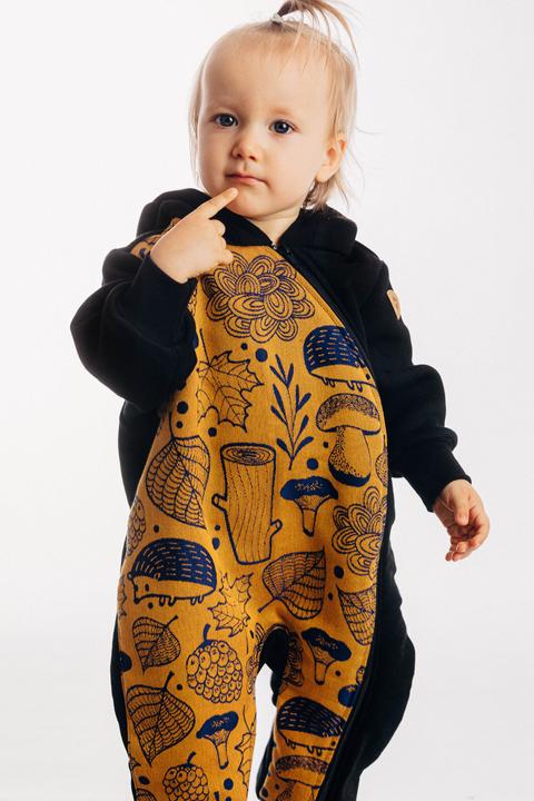 Actual product image Lennylamb Bear Romper - Under The Leaves (80)