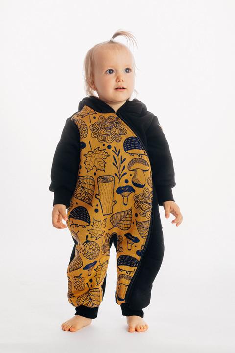 Actual product image Lennylamb Bear Romper - Under The Leaves (80)