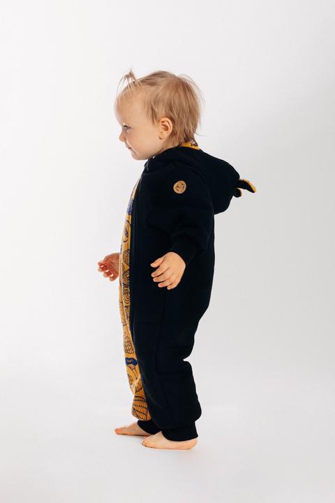 Actual product image Lennylamb Bear Romper - Under The Leaves (80)