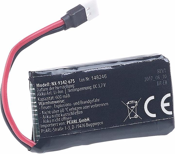 Produktbild Simulus Zusatz- und Ersatzakku für Selbstbau-Quadrocopter GH-40.sbs (3.70 V, 600 mAh)