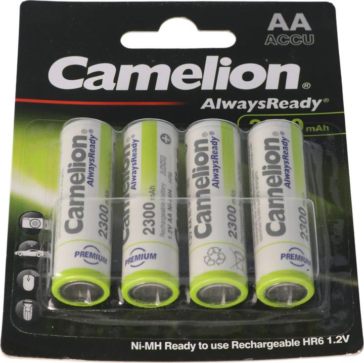 Image du produit Camelion Batterie AA, Mignon LR6, HR6, jusqu'à 2300mAh sous blister de 4 pièces (4 pcs, AA, 2300 mAh)