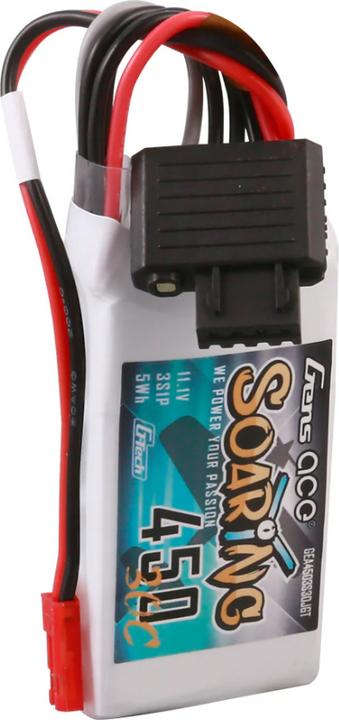 Immagine prodotto Gens Ace Batteria Lipo G-Tech Soaring 450mAh 11.1V 30C 3S1P (11.10 V, 450 mAh)