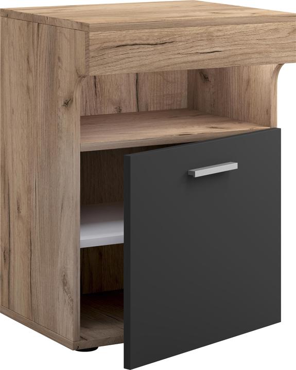 Produktbild VCM Nachtschrank Beistelltisch Drehtür Konsole Boxspring Nachttisch Slepal M (45 x 45 x 61 cm)