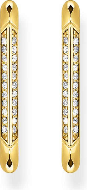 Image du produit Thomas Sabo Créoles élément d'ancrage avec pierres blanches plaquées or (Argent 925)