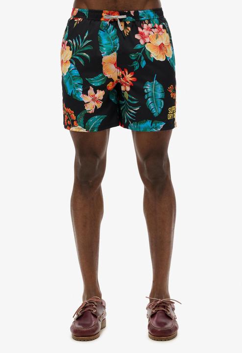 Produktbild Superdry 43cm lange Badeshorts mit Hawaii-Print (M)