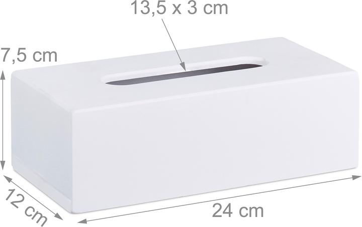 Actual product image Relaxdays White Tissue Box