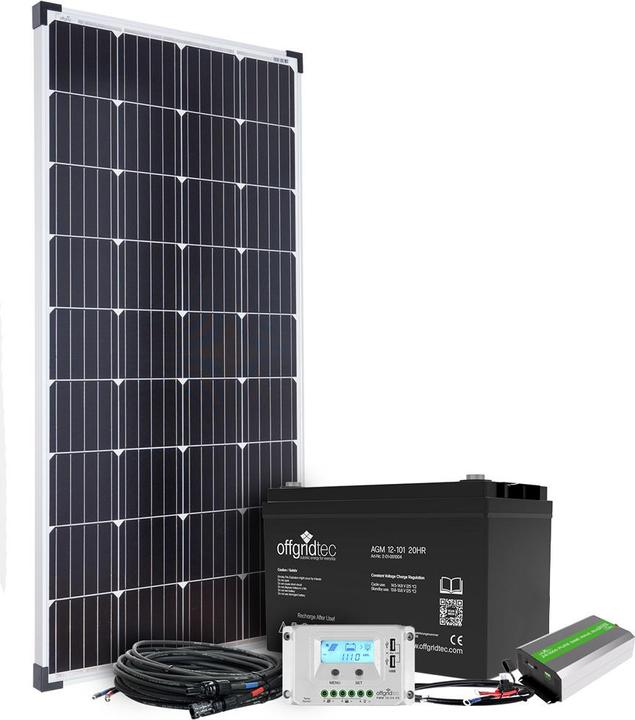 Produktbild Offgridtec Autark S-Master 130W Solaranlage 101Ah AGM 500W AC Leistung (500 W)