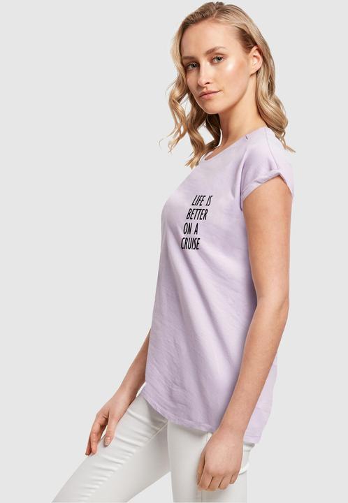 Actual product image Merchcode Ladies Life Is Better Extended Shoulder Tee - 113659 (S)