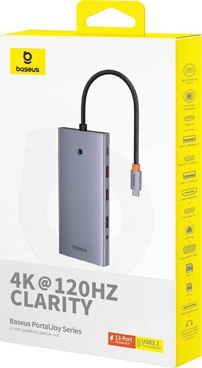 Image du produit Baseus PortalJoy 13 en 1 (USB-C, 13 Ports)