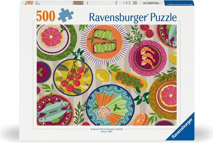 Actual product image Ravensburger Puzzle 12000776 - Delicious picnic - 500 piece jigsaw puzzle for adults aged 12 and over (500 pieces)