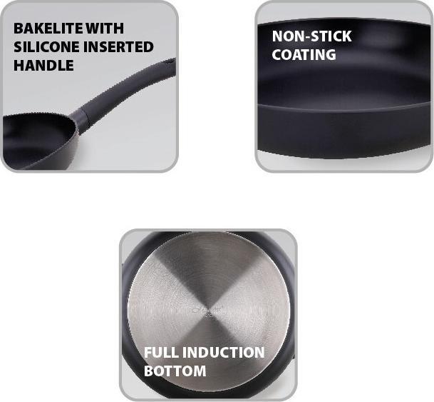 Actual product image Maestro Patelnia/Wok Marble 28cm MR-1217-28 (28 cm, Frying pan, Aluminium, Stainless steel)