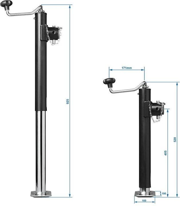 Produktbild ProPlus Abstellstütze ausdrehbar Heavy Duty